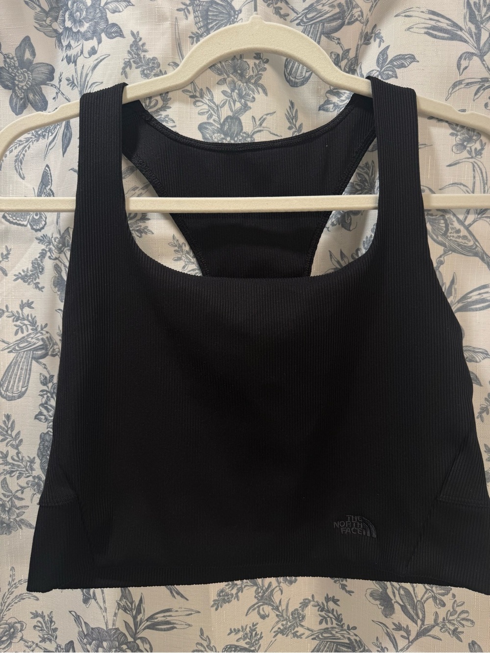 The North Face Black Ribbed Racerback Sports Bra